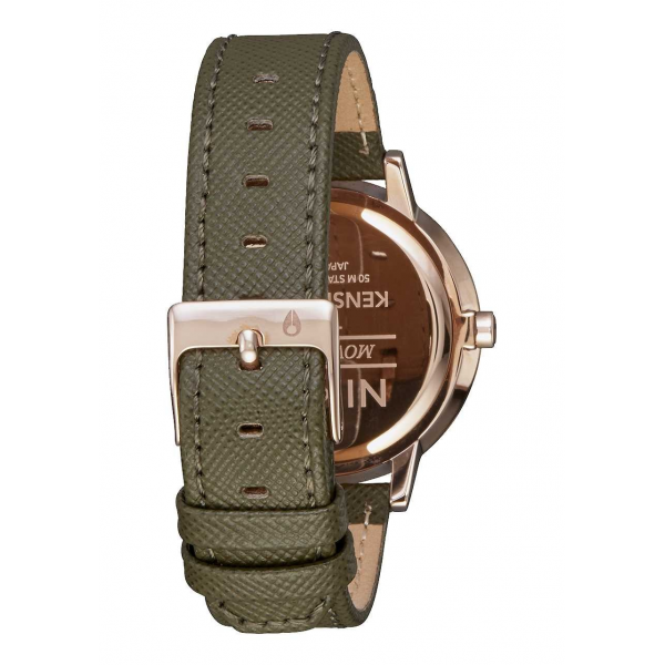Kensington Leather Spare Part Rose Gold / Green Band