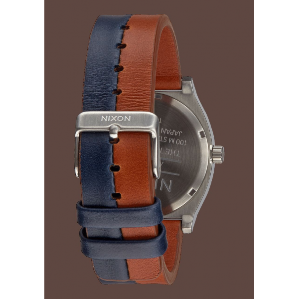 Time Teller Spare Part Dark Copper / Navy / Saddle Band