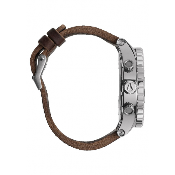51-30 Chrono Leather Spare Part Silver / Brown Band Pin