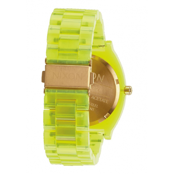 Time Teller Acetate Spare Part Neon Yellow / Beetlepoint Band
