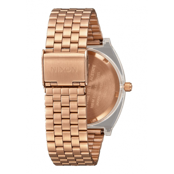 Time Teller Acetate Spare Part Rose Gold / Clear Band